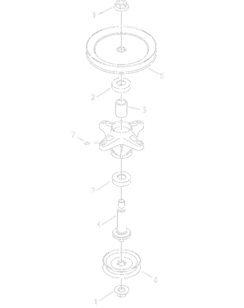 Spindle Assembly 2009andafter Diagram and Parts List for OEM-190-032  Yard Machines Lawn Tractor
